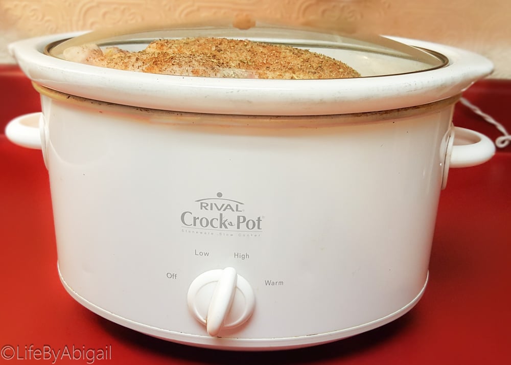 Rotisserie Style Crockpot Chicken
