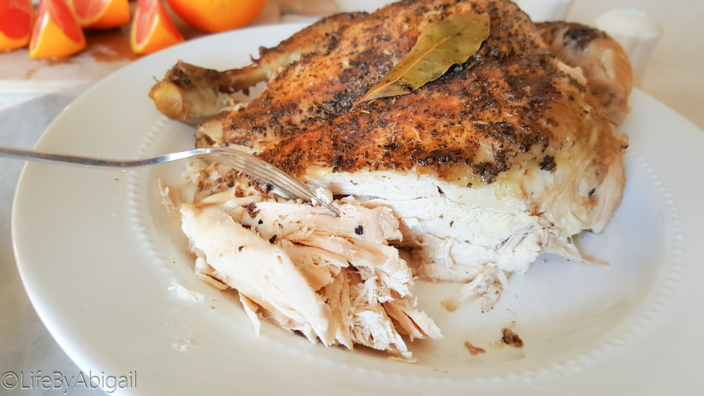 Crockpot Rotisserie Chicken - Fast and Slow Cooking