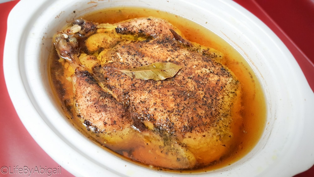 Crockpot Rotisserie Chicken - Fast and Slow Cooking