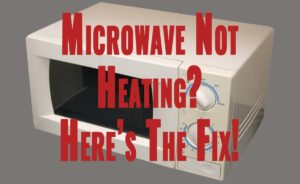 Picture of Microwave with text overlay
